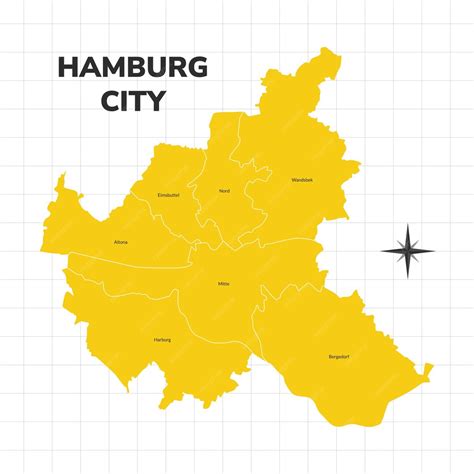 Ilustración de la ciudad de Hamburgo o un mapa de las rutas comerciales del siglo XIX