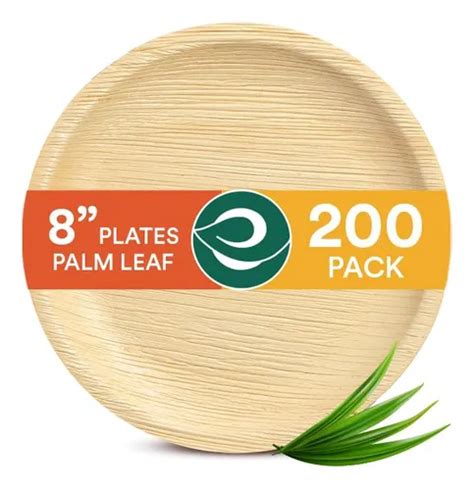 platos y boles desechables de hoja de palma con comida