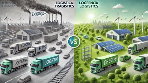 Infografía comparativa: Logística tradicional vs. Logística inteligente con sensores IoT y torres de control.