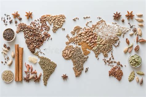 Mapa mundial mostrando las regiones con tradiciones de harinas tostadas