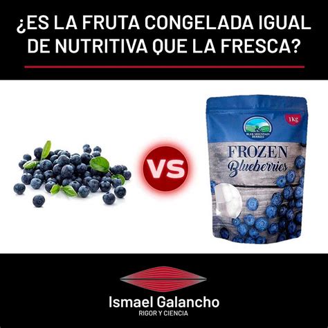 Diferencia entre arándanos frescos, congelados y deshidratados