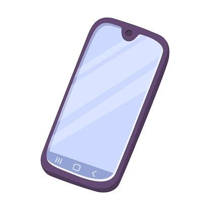 Ilustración de teléfono móvil con fondo de pantalla animado de estrellas pastel