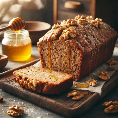 Foto del pastel de plátano y nuez dentro del horno mientras se hornea