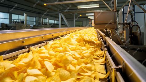 Esquema del proceso de producción de papas fritas, desde la papa cruda hasta el empaquetado.