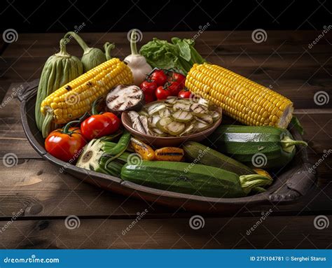 Imagen de cestas de verduras horneadas variadas sobre una mesa
