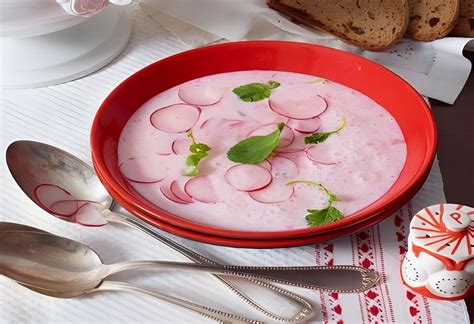 Sopa de rábano blanco asiática con especias