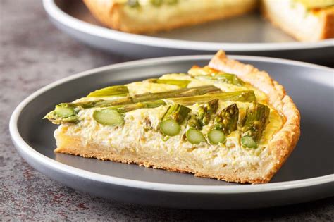 Infografía: composición nutricional de una quiche de espárragos