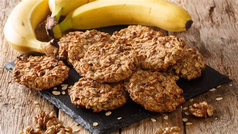 Galletas de avena y plátano saludables