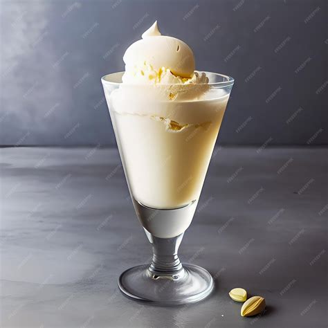Foto: vaso de café helado decorado con una bola de helado de vainilla y canela en rama.