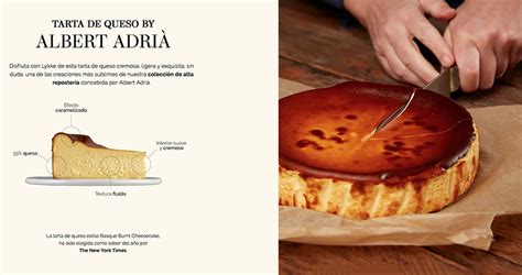 Tarta de queso de Albert Adrià con decoración sofisticada