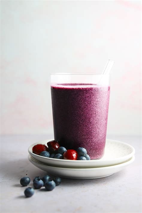 Fotografía de un smoothie diurético con proteína