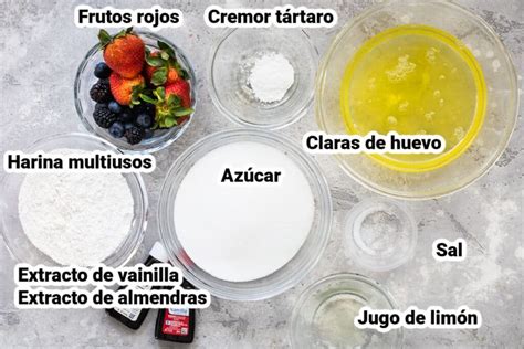 Composición de los ingredientes frescos necesarios para la receta