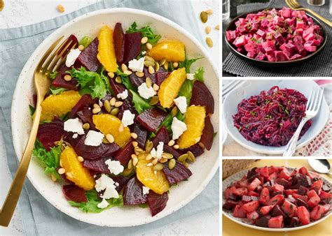 Ensalada de remolacha y maíz con aderezo