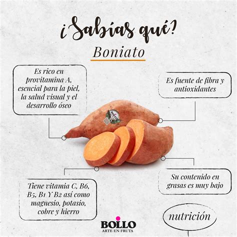 Infografía: Beneficios nutricionales clave del boniato
