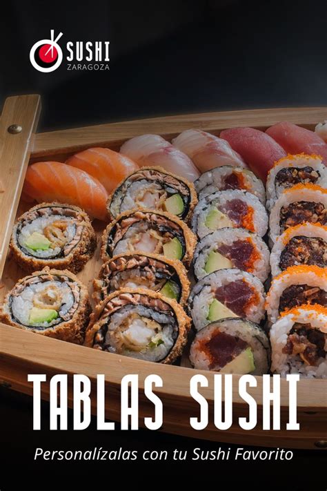 Infografía o esquema visual de las diferentes tablas de sushi (frías, calientes, mixtas)