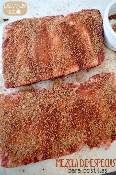 Mezcla de especias para rub de costillas de cerdo