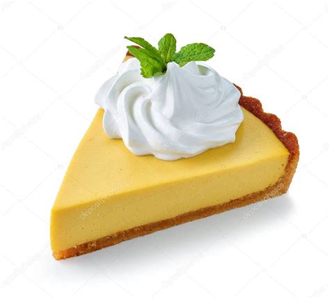 Rebanada de tarta de limón