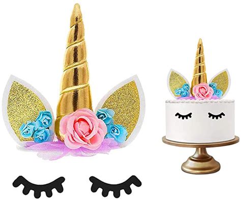 Preparación del cuerno y las orejas de fondant para torta unicornio
