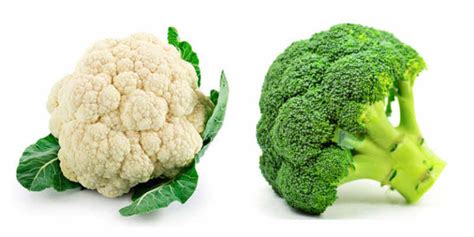 Coliflor, brócoli y alcachofas en una cesta