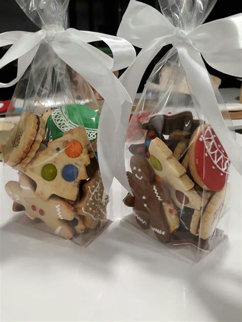 Foto: galletas navideñas envueltas para regalo