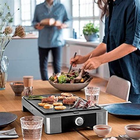 Parrilla eléctrica de mesa para uso interior