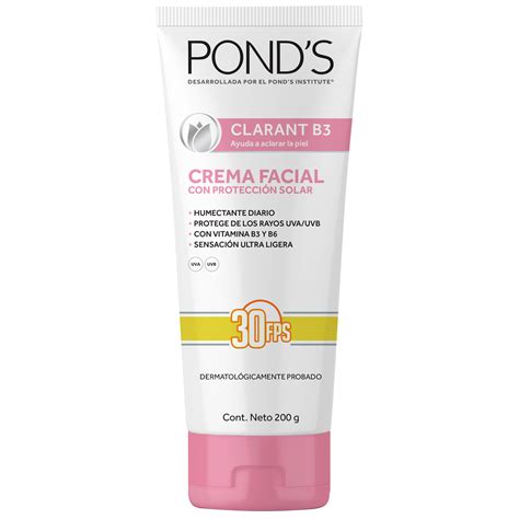 Foto de la crema Ponds Clarant B3 y su envase