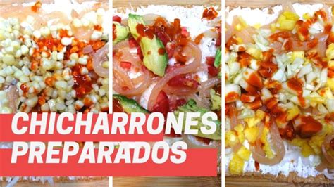 Ingredientes frescos para chicharrones preparados