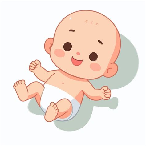 Ilustración de un bebé realizando el ejercicio de 