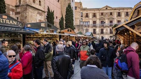 Fotografía de la Fira de Santa Llúcia en Barcelona.