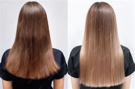 Esquema de las capas del cabello antes y después del alisado con chocolate