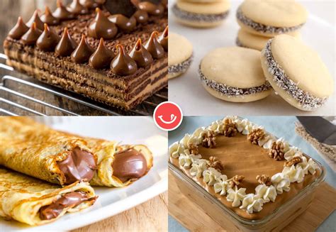 Plato variado con postres argentinos tradicionales