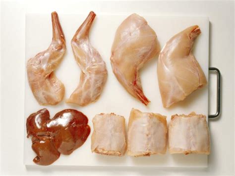 Carne de conejo con poca grasa y síntomas de desnutrición