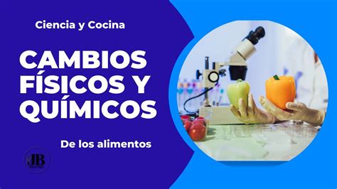 Esquema de cambios nutricionales y físicos en los alimentos durante la cocción