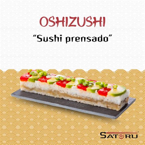 Oshizushi prensado en forma cuadrada