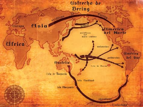 Esquema de las rutas troperas documentadas en el curso superior de la quebrada de Camarones