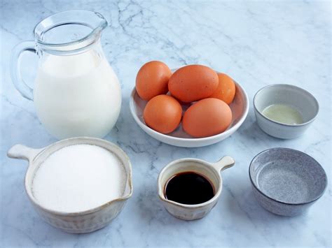ingredientes para leche asada
