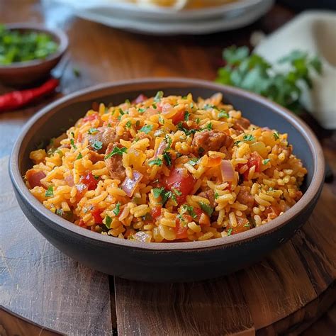 Plato de arroz a la valenciana tradicional