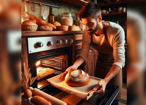 Infografía mostrando los pasos de horneado y decoración del pan de leche con crema pastelera.