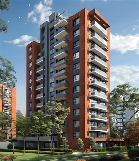 Foto de un edificio de apartamentos moderno en La Serena, con jardines o parques cercanos