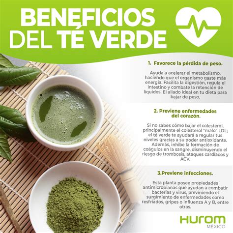 infografía sobre los beneficios del té verde para adelgazar