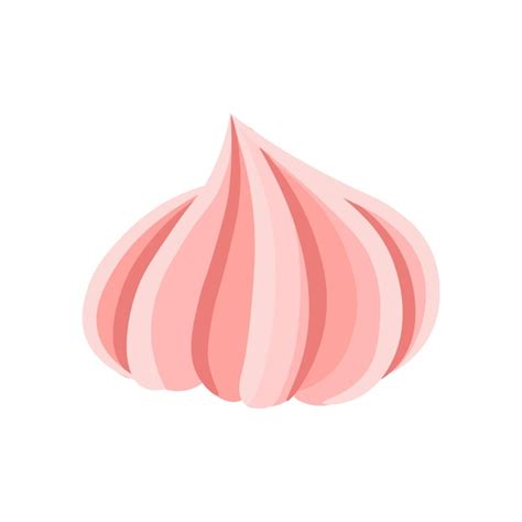 ilustracion de merengue blanco y brillante en un bol