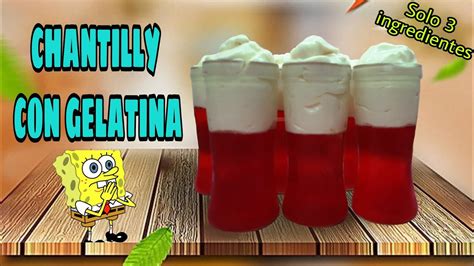 Crema Chantilly con gelatina, estable y lista para usar