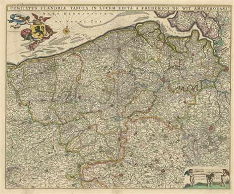 Mapa antiguo de la región del Mosa en Bélgica