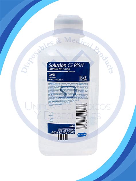 Ilustración de un frasco de solución fisiológica y jeringas para dilución de fármacos