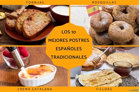 Ilustración de varios postres tradicionales españoles