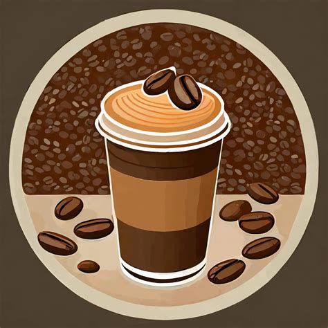 Esquema visual de un mug cake con sus capas y una taza de café al lado