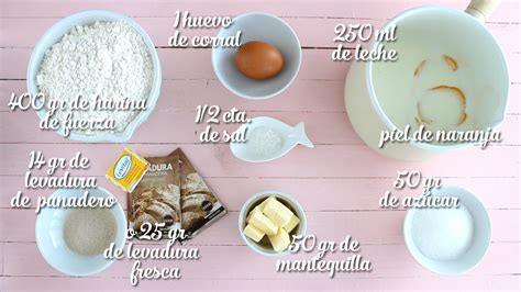 Todos los ingredientes para preparar donas caseras, dispuestos ordenadamente en una encimera de cocina.