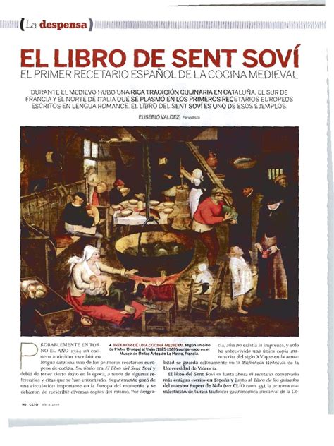 Ilustración de un recetario medieval español