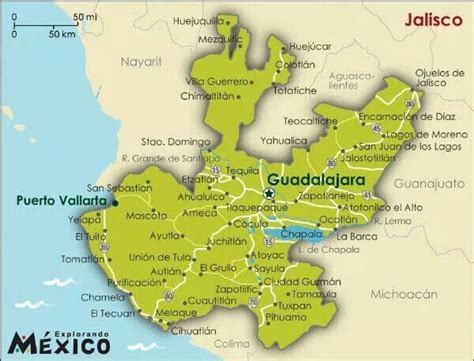 Ilustración de un mapa de Jalisco con Guadalajara destacada, o un dibujo de una escena de mercado de los años 60 en México