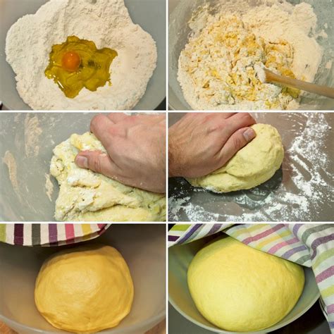 Infografía detallada de los pasos para hacer la masa de empanada: ingredientes, mezcla, amasado, reposo.